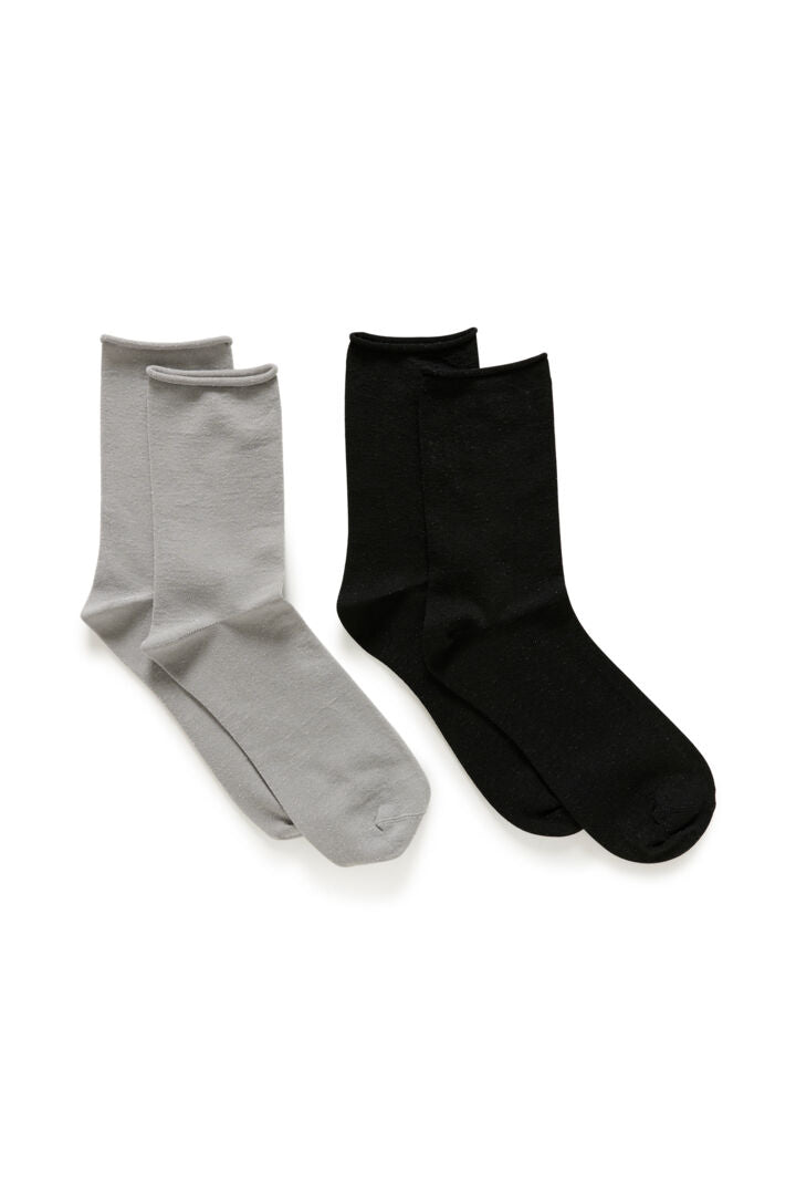 CozyIW Glitter Socks Multi Black/Silver InWear