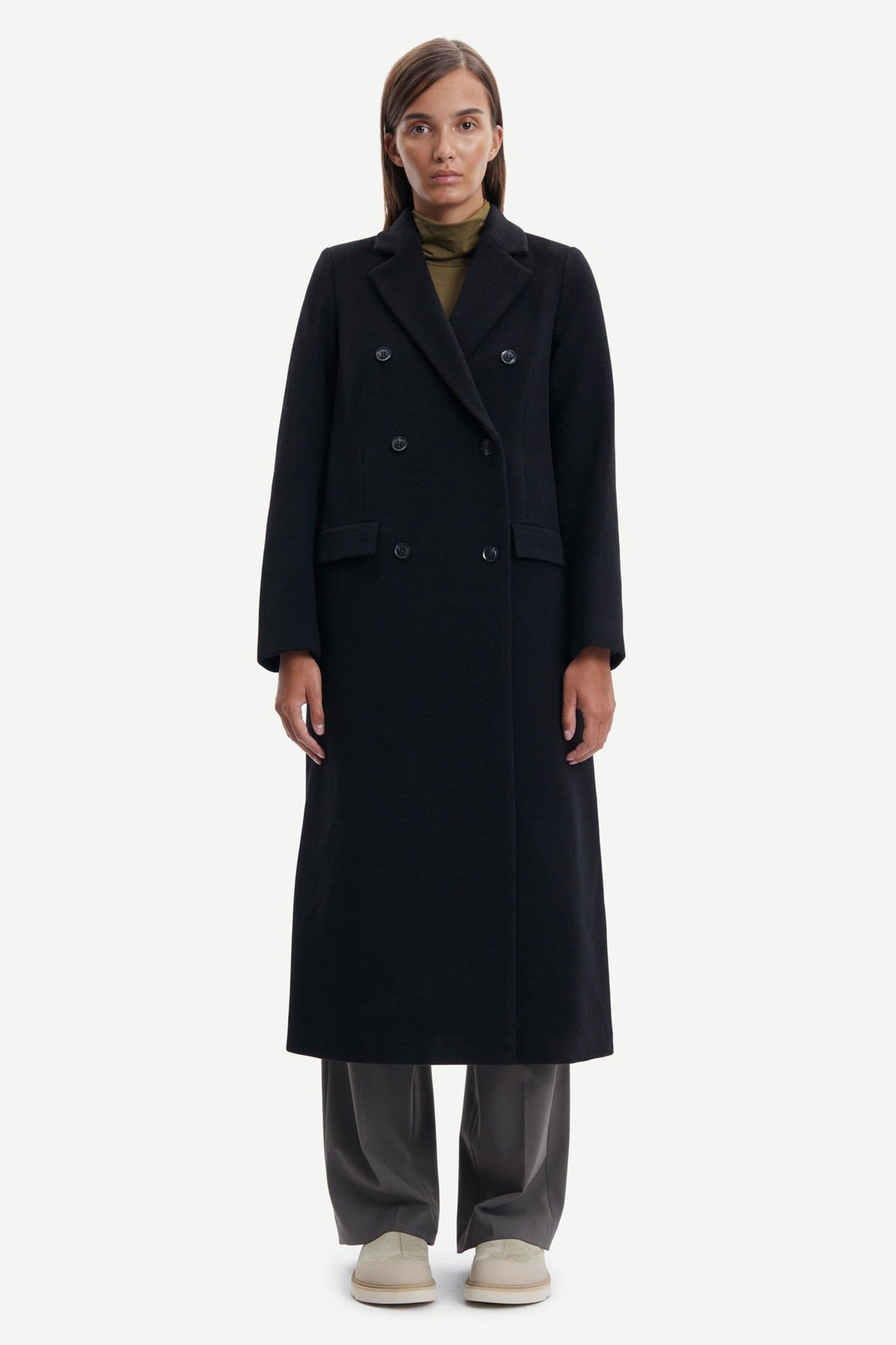 Falcon Coat 11104 Black Samsoe Samsoe