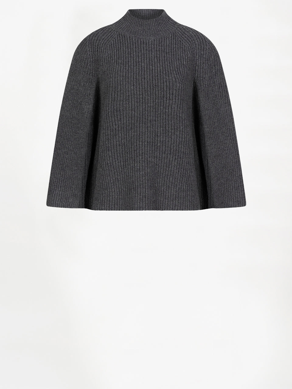 Romi Cape Sweater Granite Grey Mélange Dante6