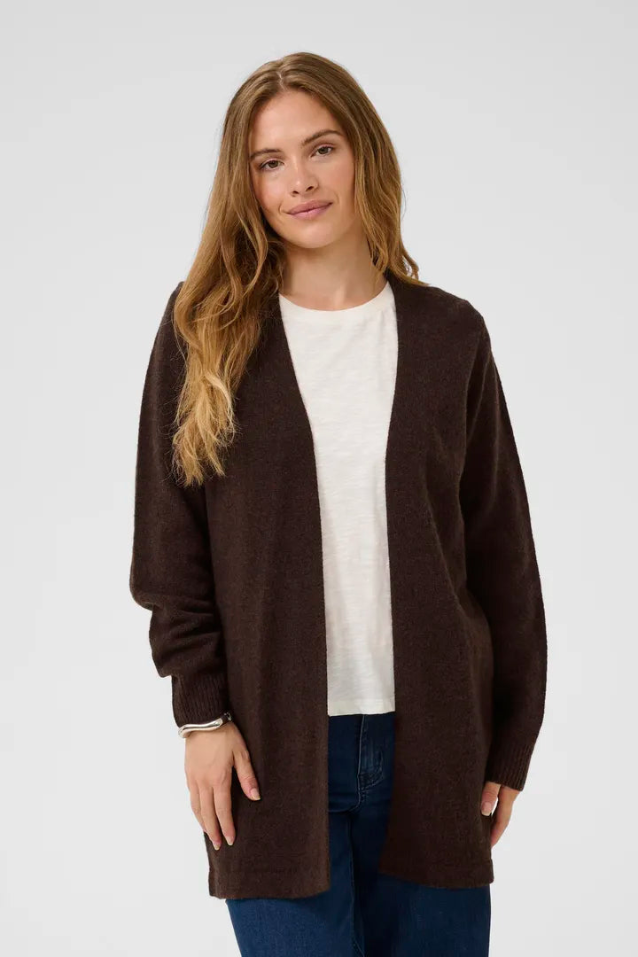 Asima Katrina Long Cardigan Coffee Bean Mel Culture