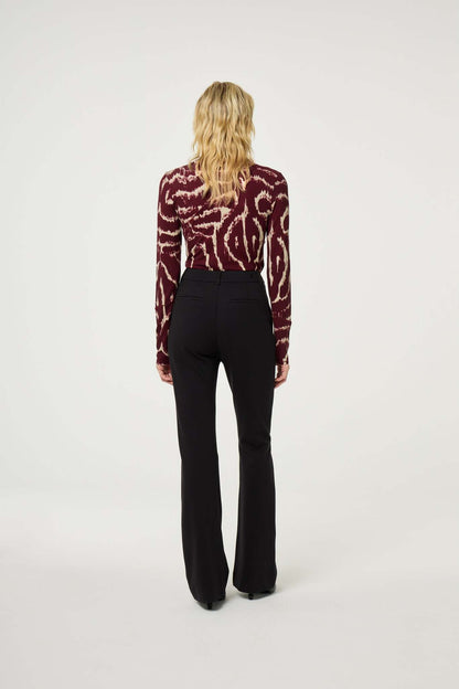 Quinty Top Deep Burgundy/Creme Fabienne Chapot