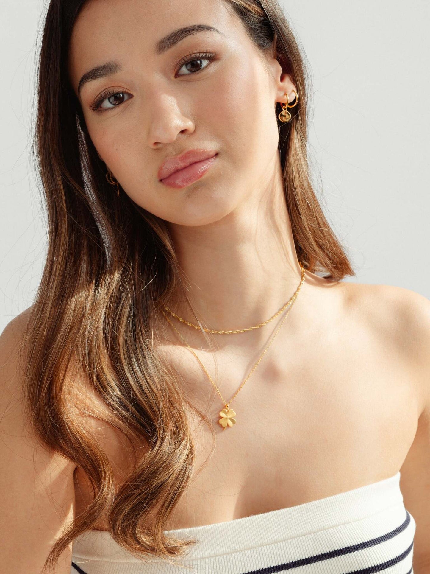 Herringbone Twisted Necklace Gold Syster P