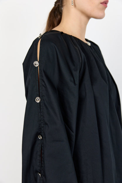 LR-Isla Solid 131 Shirt Black Levete Room