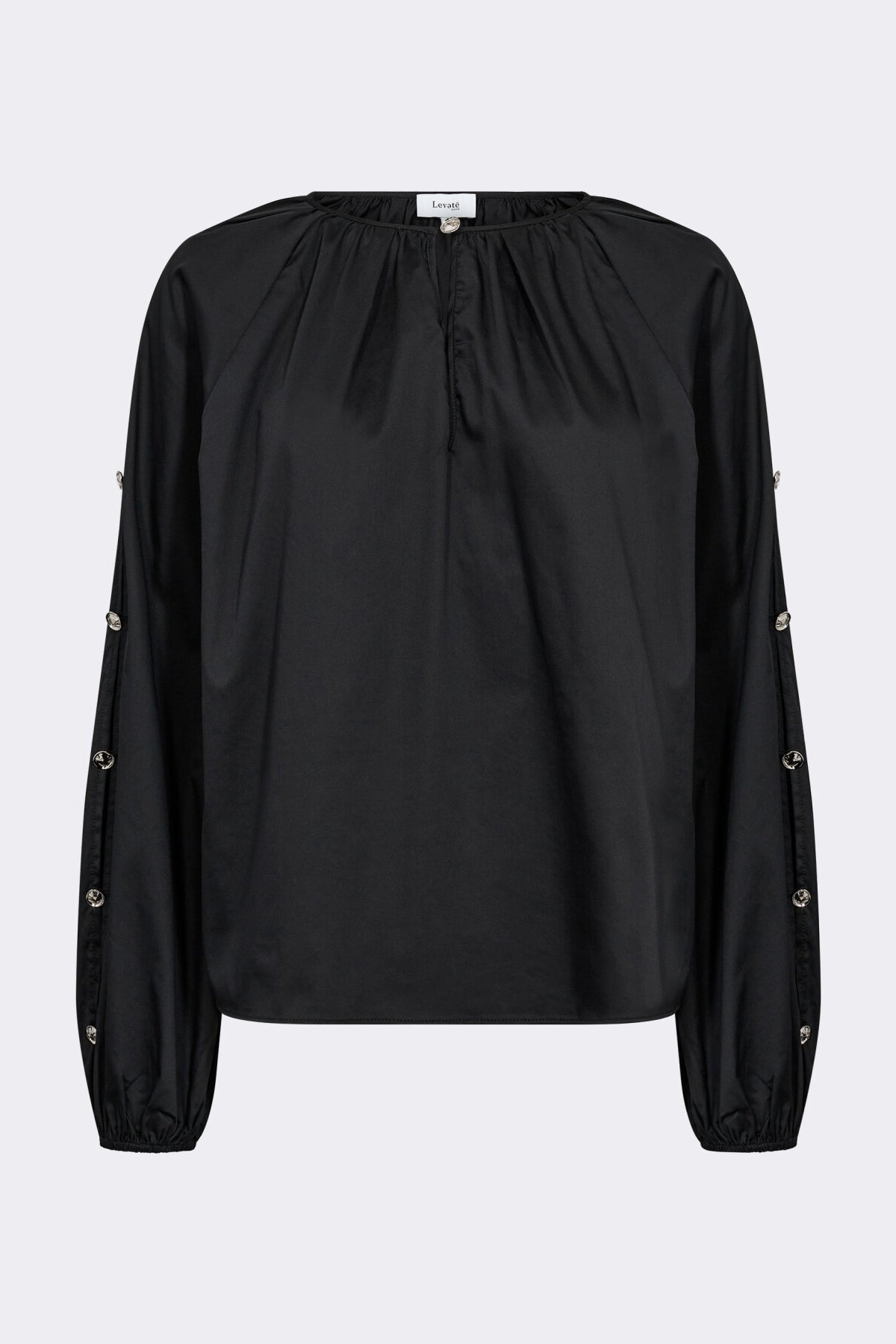 LR-Isla Solid 131 Shirt Black Levete Room