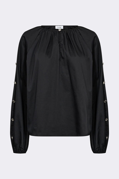 LR-Isla Solid 131 Shirt Black Levete Room