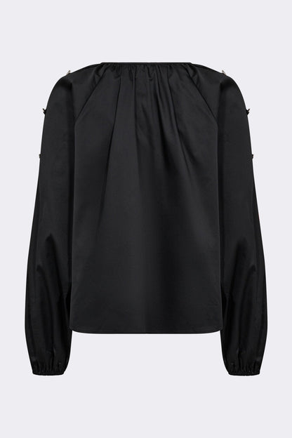LR-Isla Solid 131 Shirt Black Levete Room