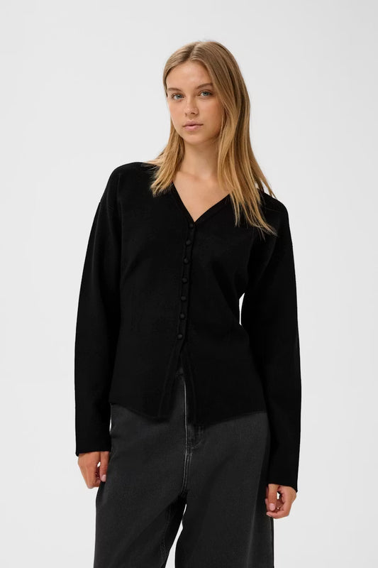 YenahIW Fitted Cardigan Black InWear