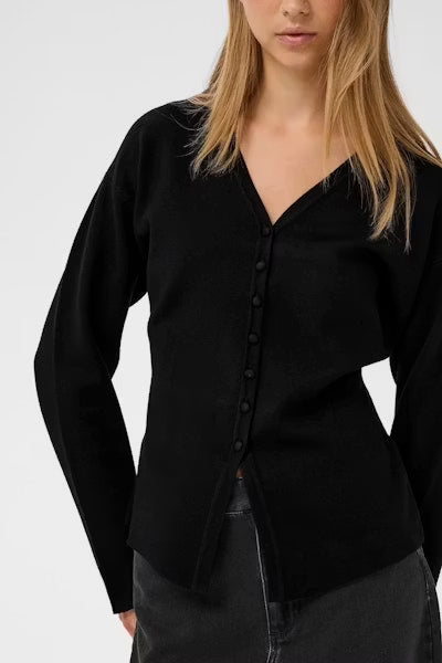 YenahIW Fitted Cardigan Black InWear