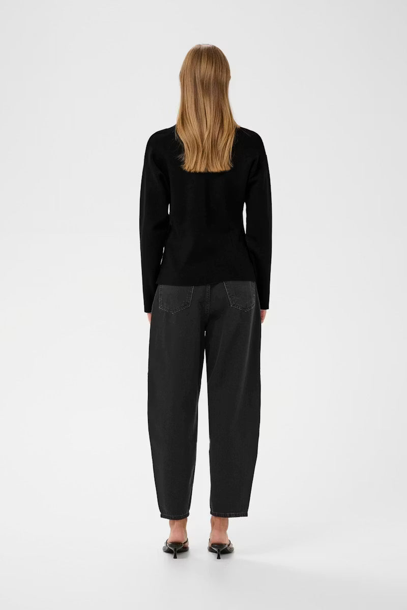 YenahIW Fitted Cardigan Black InWear