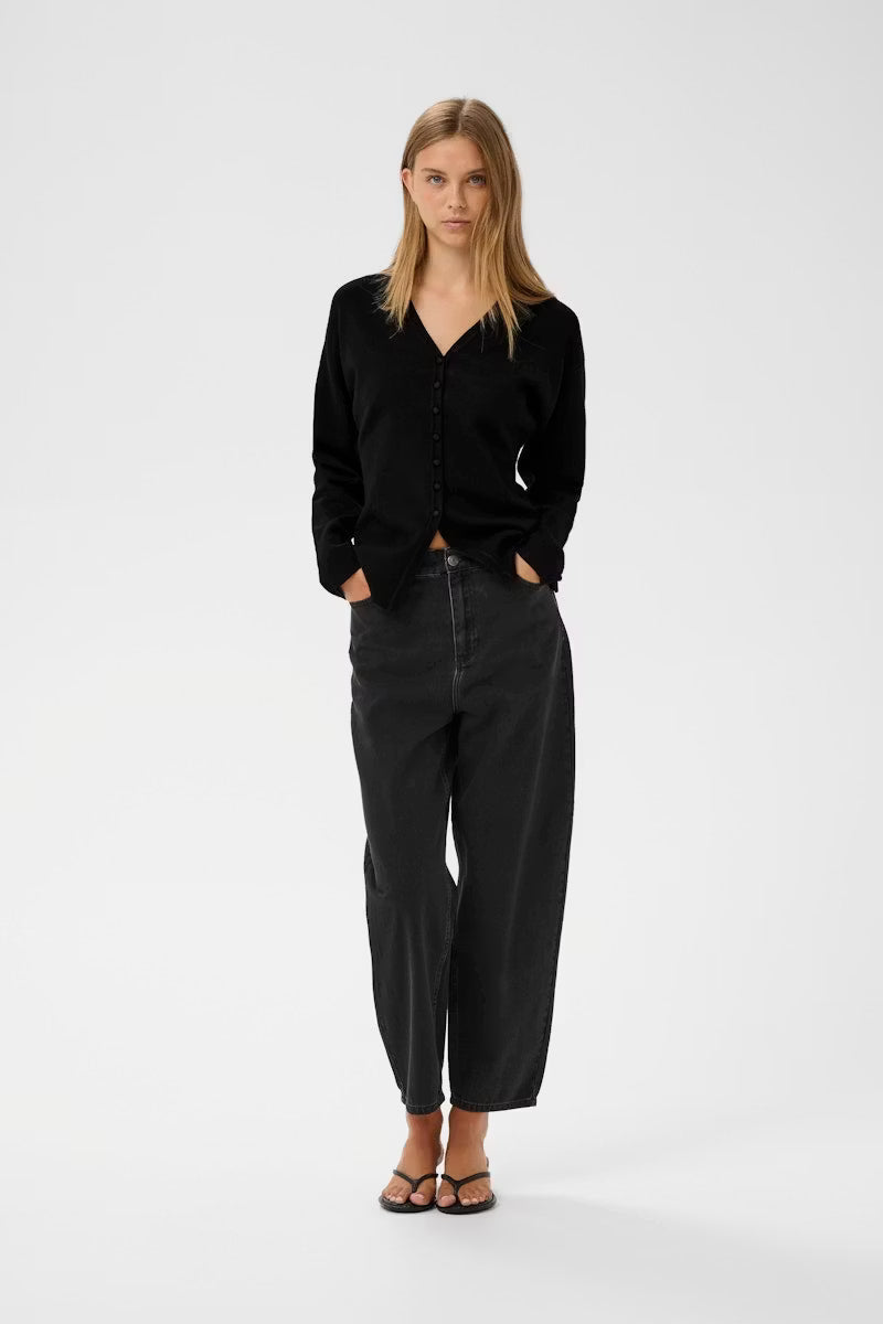 YenahIW Fitted Cardigan Black InWear