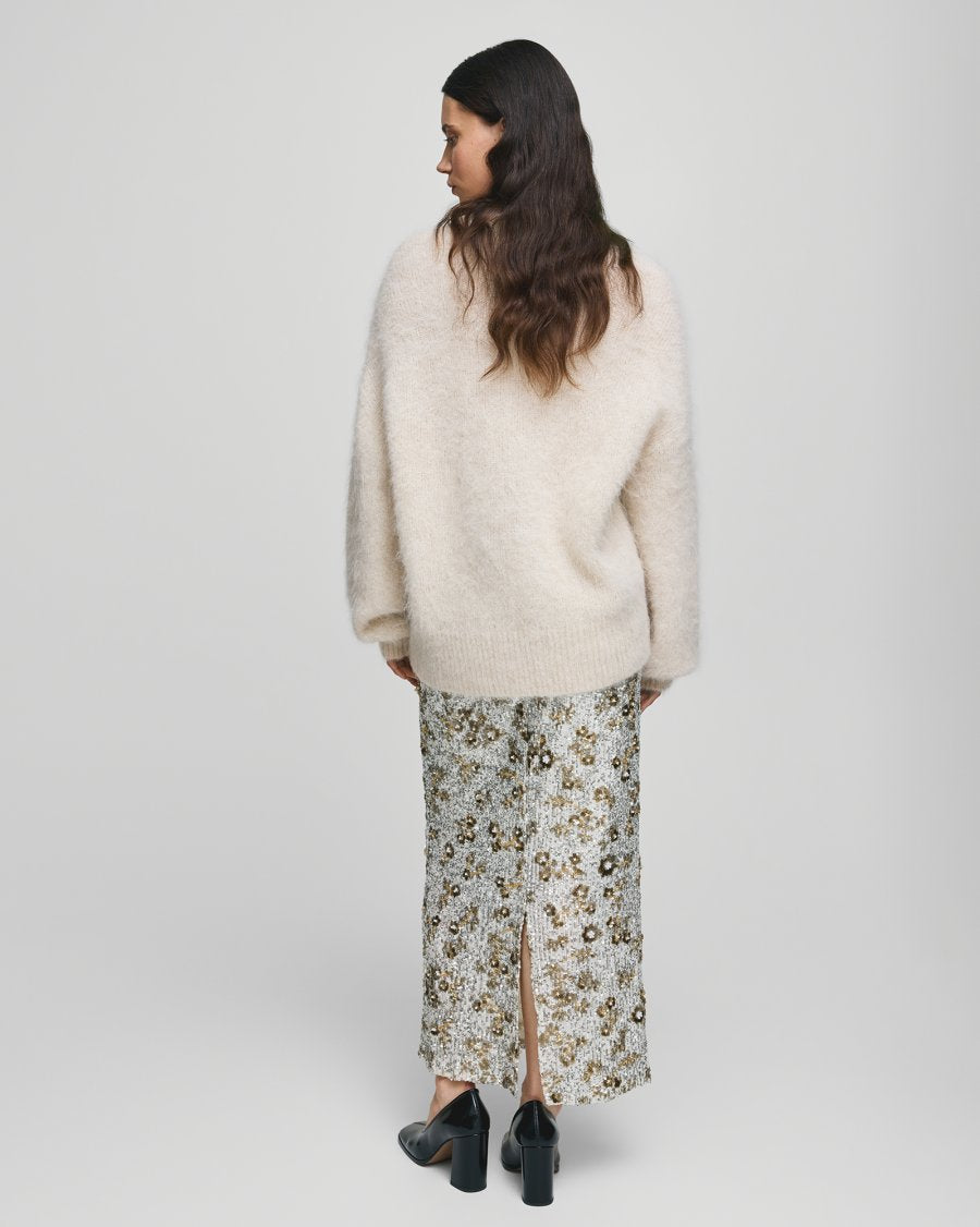 Magnolia HW Skirt EMB Silver/T Coco MSCH