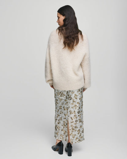 Magnolia HW Skirt EMB Silver/T Coco MSCH