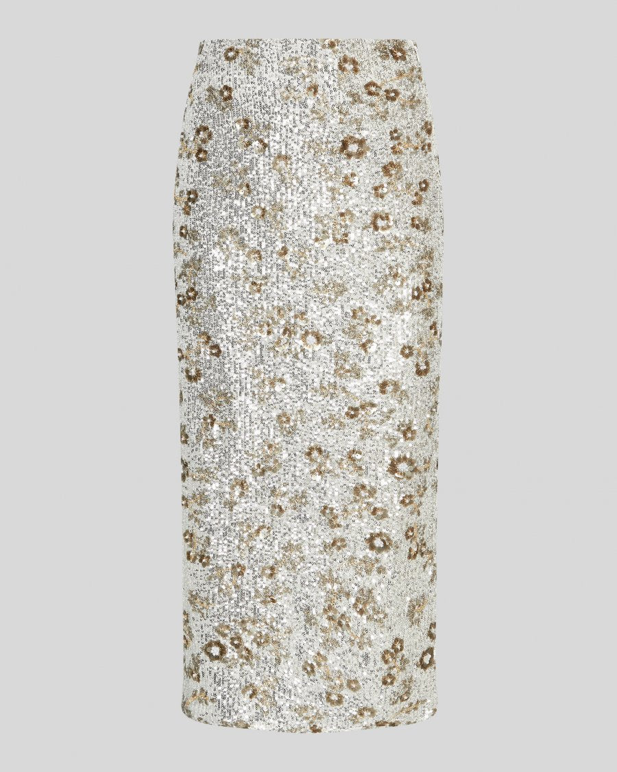 Magnolia HW Skirt EMB Silver/T Coco MSCH