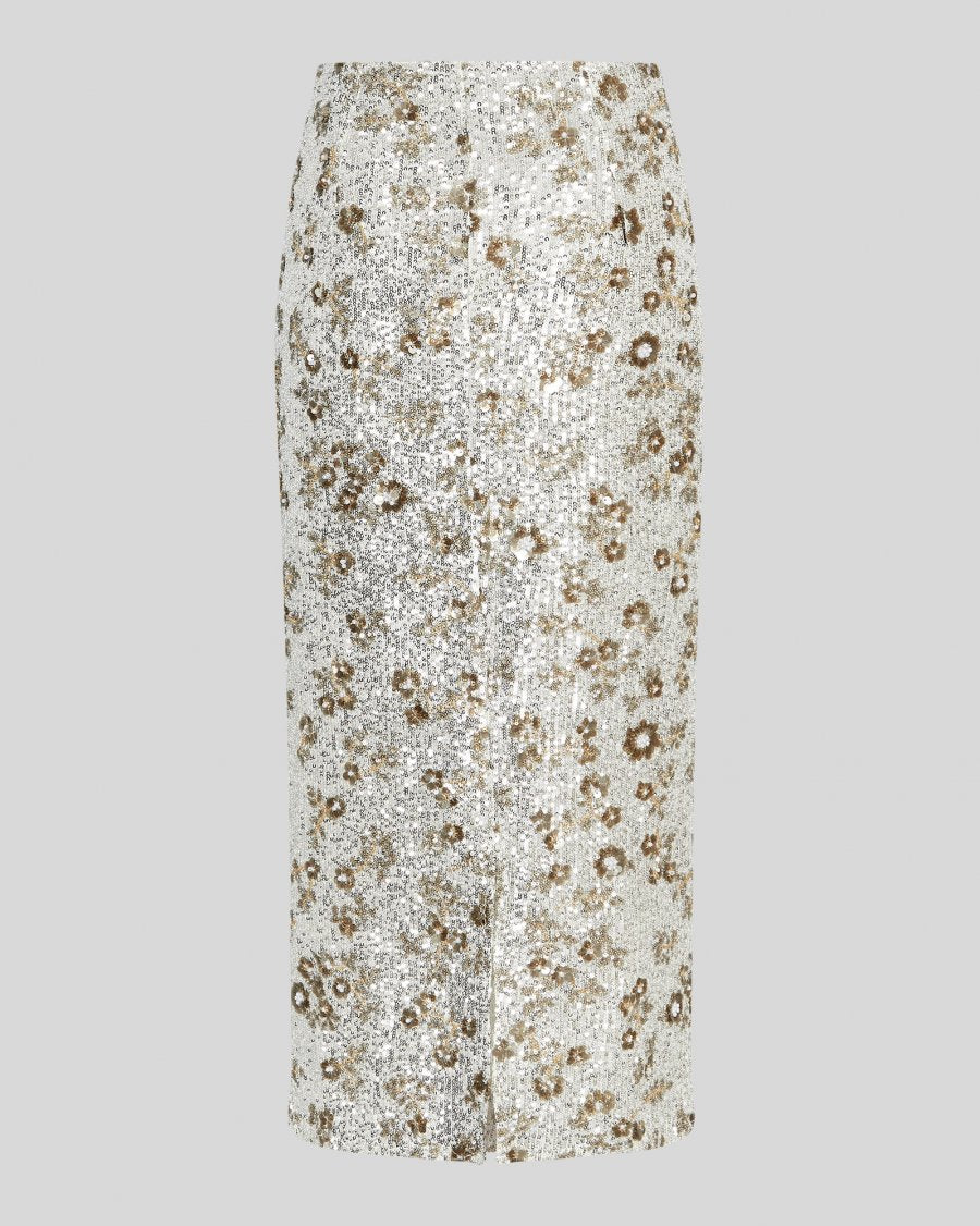 Magnolia HW Skirt EMB Silver/T Coco MSCH