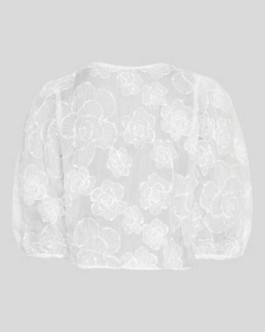 Ismene 3/4 Shirt EMB Bright White MSCH