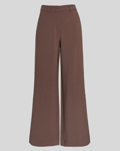 Macy Michelle HW Wide Pants Hot Fudge MSCH