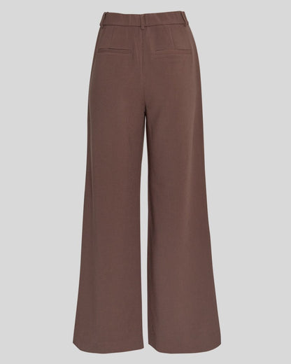 Macy Michelle HW Wide Pants Hot Fudge MSCH