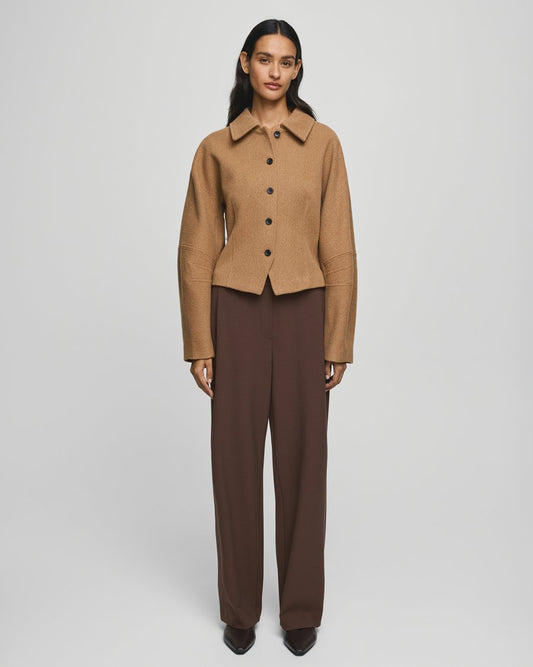 Macy Michelle HW Wide Pants Hot Fudge MSCH