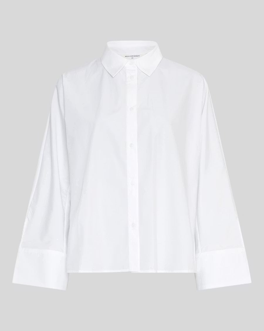 Natalia Zenika Boxy Shirt Bright White MSCH