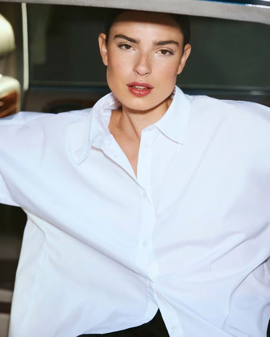 Natalia Zenika Boxy Shirt Bright White MSCH