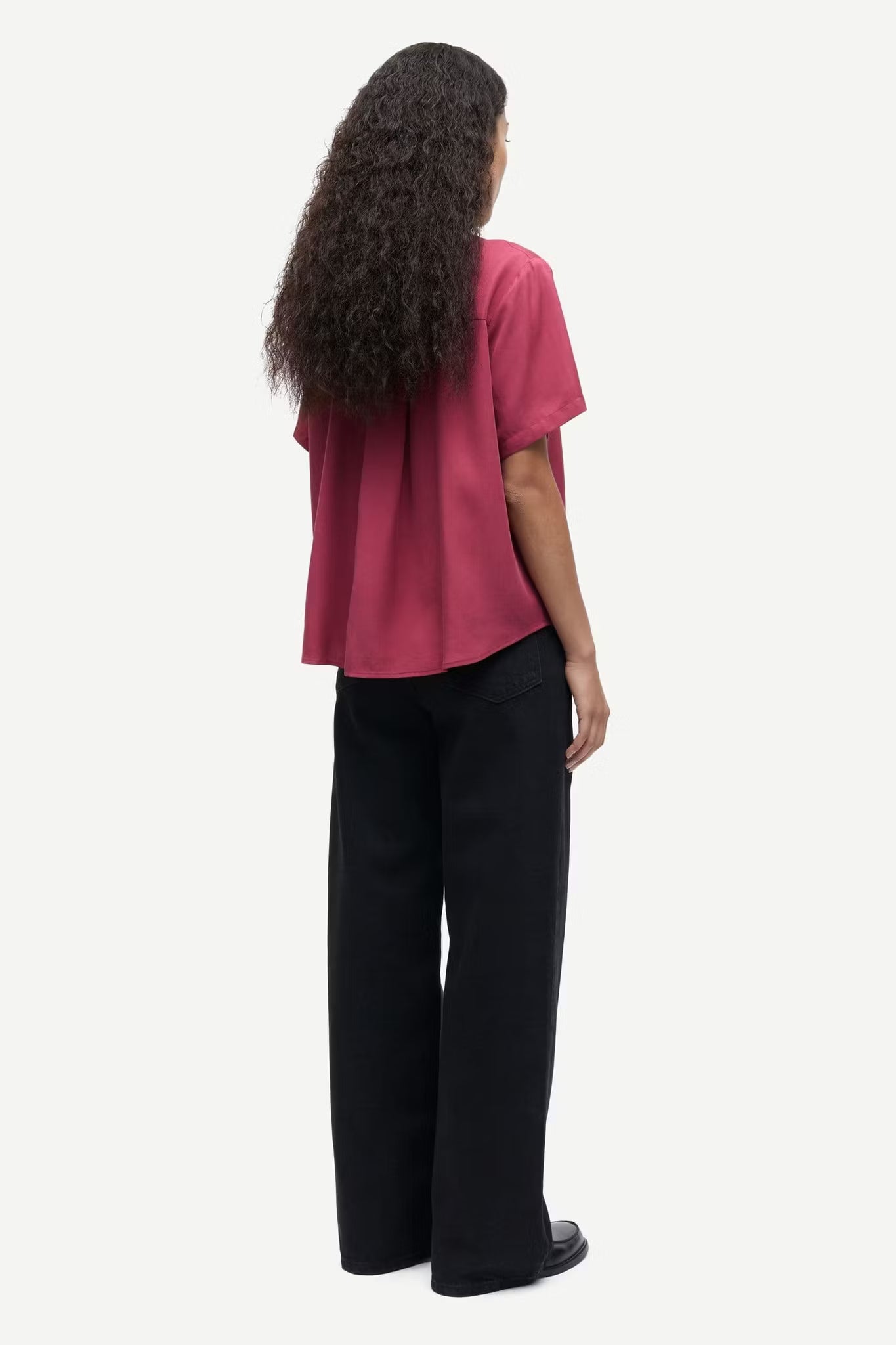 Mina SS Shirt 14028 Earth Red Samsoe Samsoe