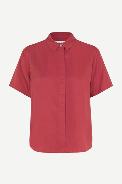 Mina SS Shirt 14028 Earth Red Samsoe Samsoe