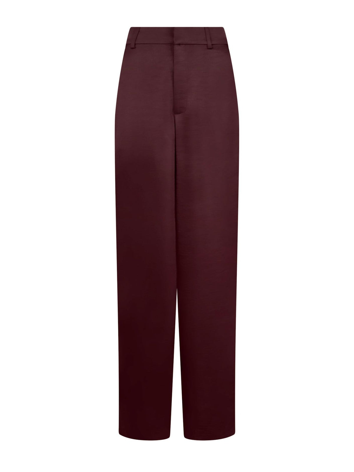 Emmett Heavy Sateen Pants Burgundy Neo Noir