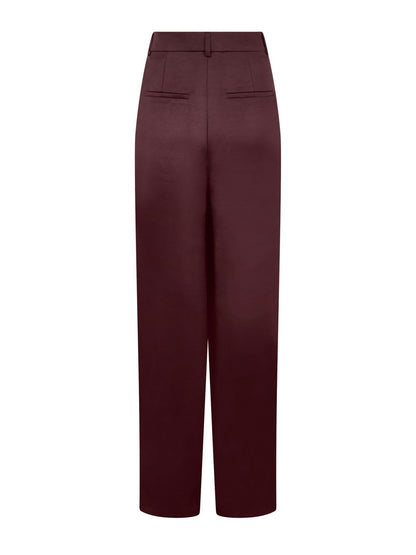 Emmett Heavy Sateen Pants Burgundy Neo Noir