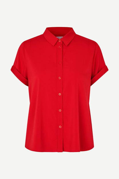 Majan SS Shirt Haute Red Samsoe