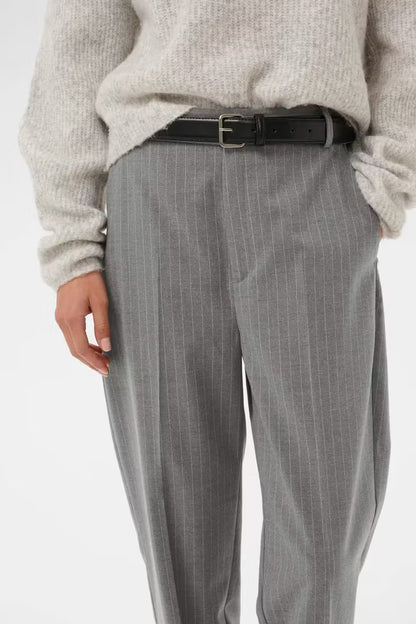 HosannaIW Cigarette Pant New Light Grey Melange InWear