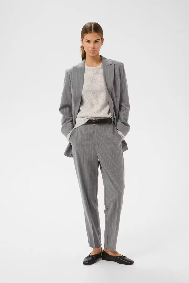HosannaIW Cigarette Pant New Light Grey Melange InWear