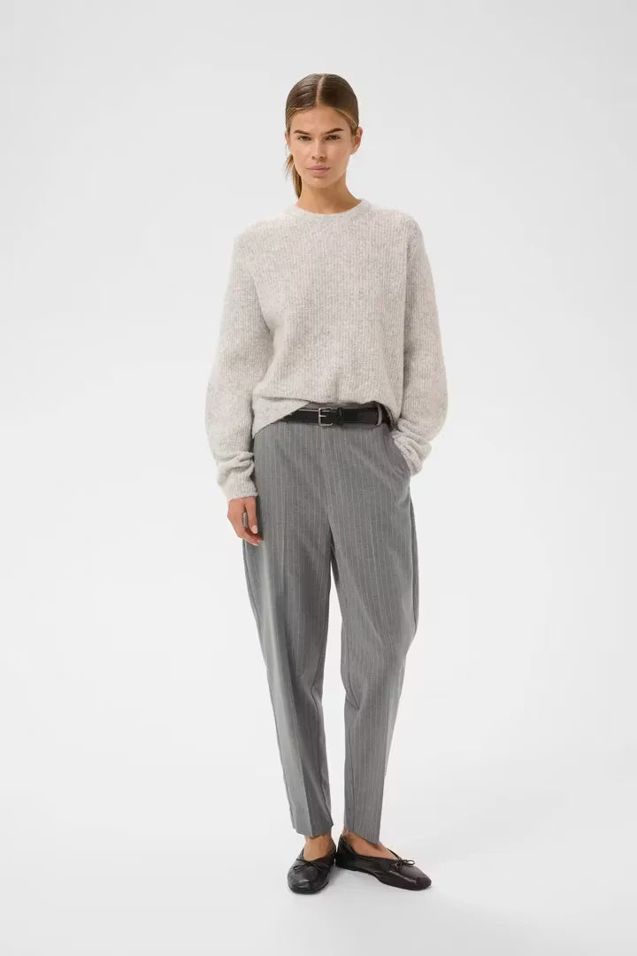 HosannaIW Cigarette Pant New Light Grey Melange InWear