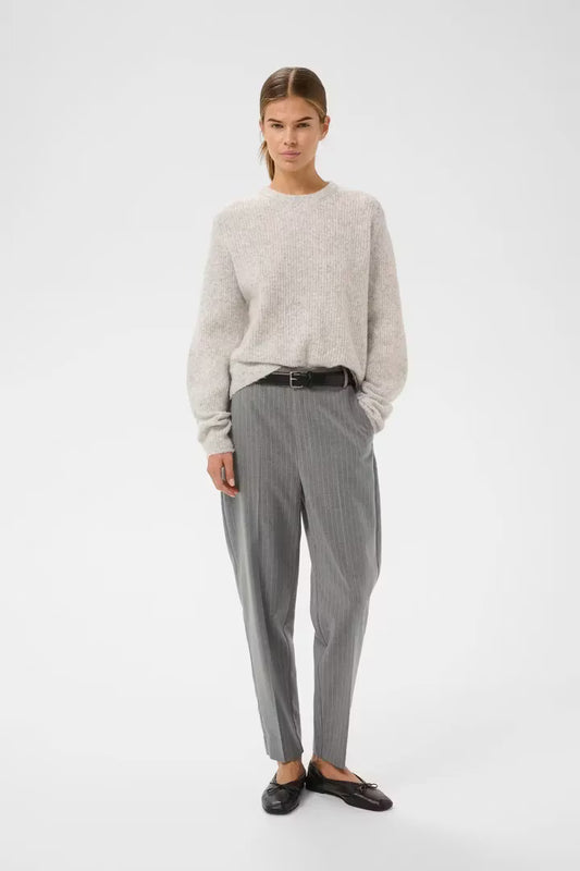 HosannaIW Cigarette Pant New Light Grey Melange InWear