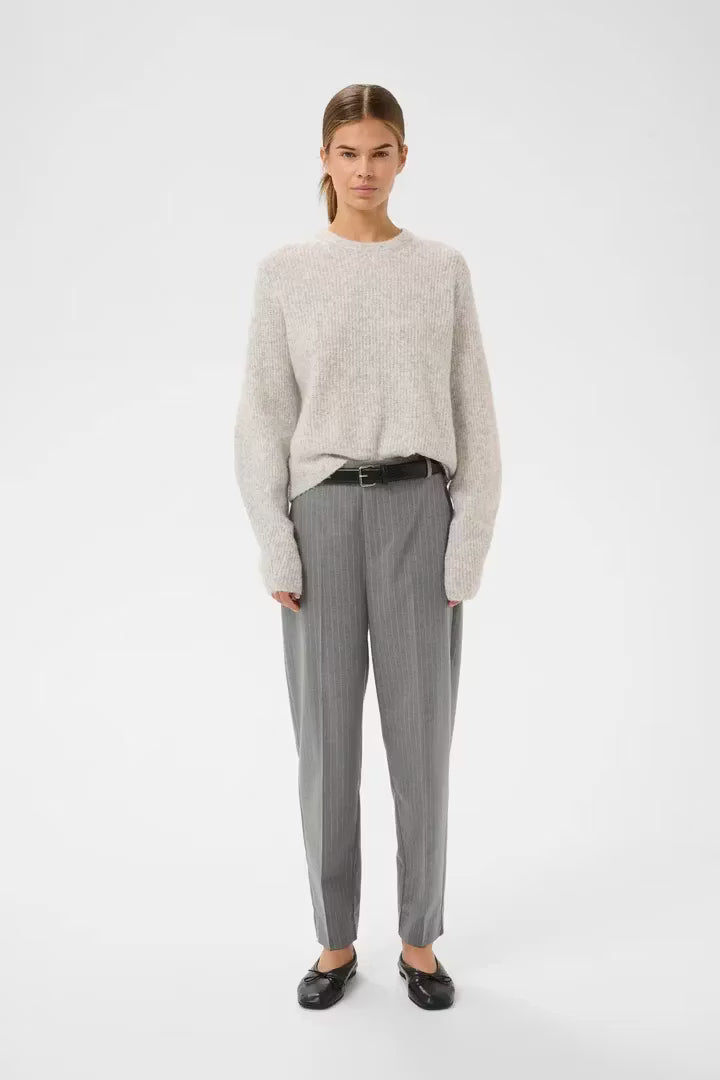 HosannaIW Cigarette Pant New Light Grey Melange InWear
