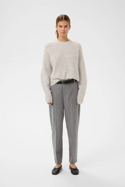 HosannaIW Cigarette Pant New Light Grey Melange InWear