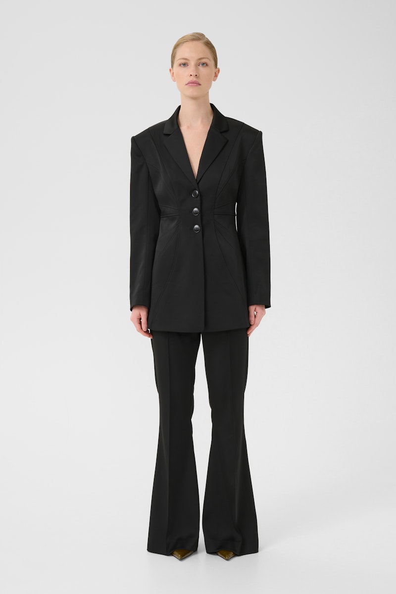Latia MW Pants Black Gestuz