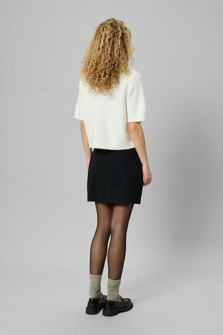 EllieMW Knit Cardigan SS Snow White My Essential Wardrobe