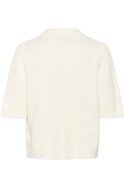 EllieMW Knit Cardigan SS Snow White My Essential Wardrobe