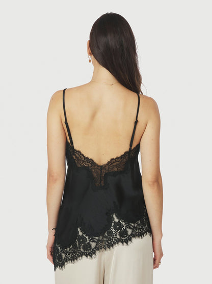Viole Lace Top Black Neo Noir