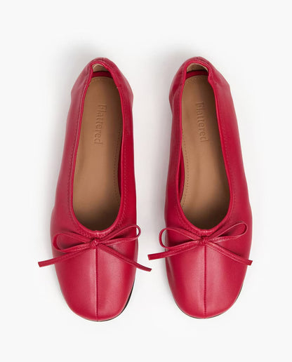 Blaise Leather Cherry Flattered