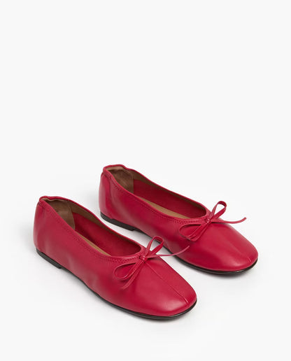 Blaise Leather Cherry Flattered