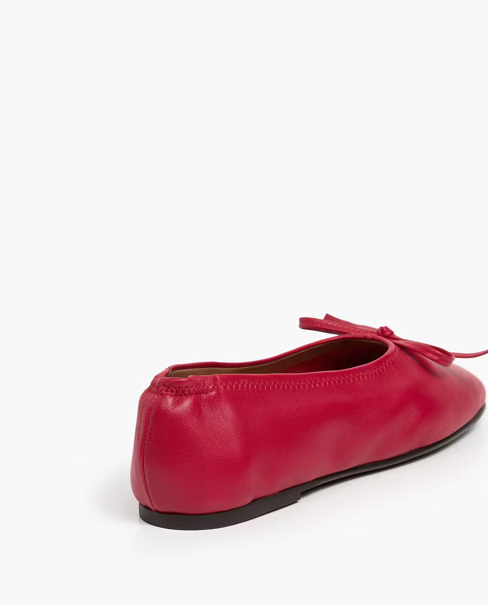 Blaise Leather Cherry Flattered