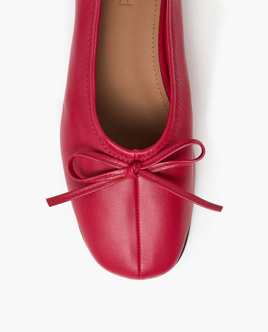 Blaise Leather Cherry Flattered