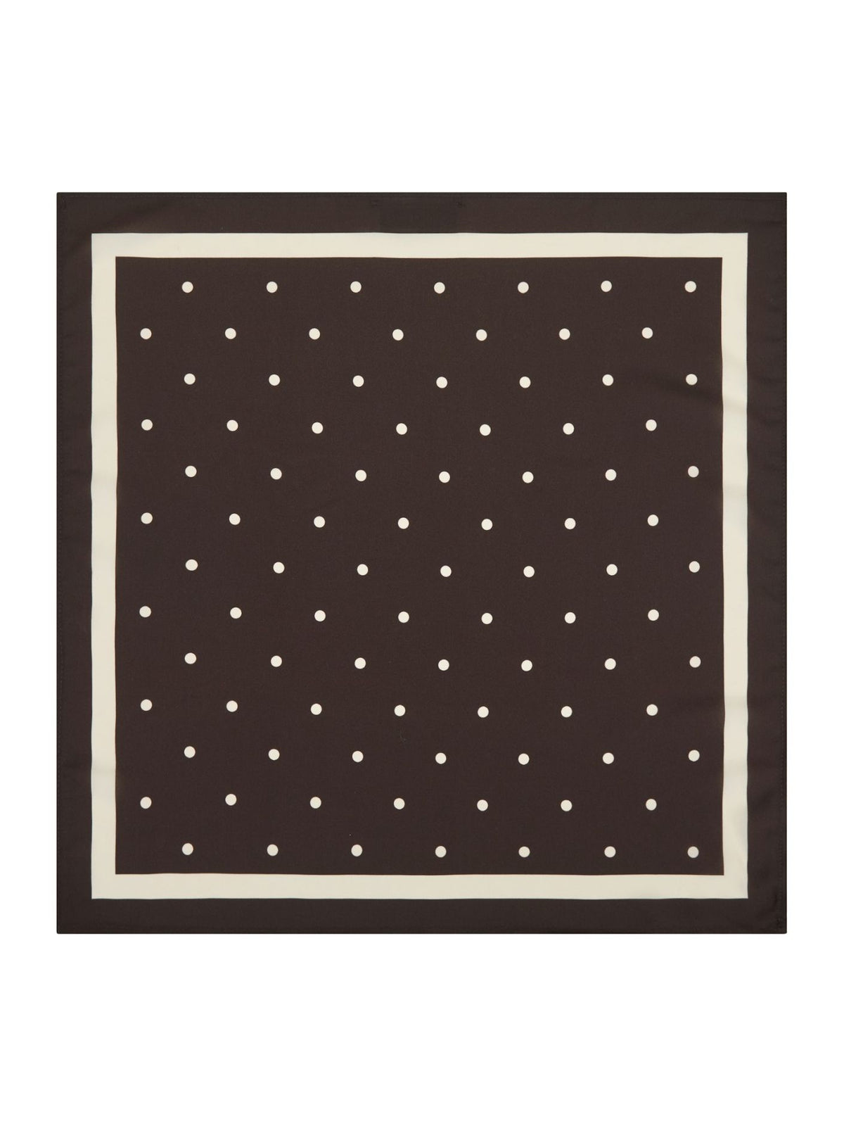 Judy Dot Scarf Dark Brown Neo Noir