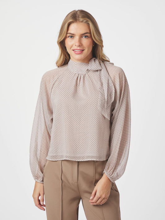 Patti Double Dot Blouse Creme Neo Noir