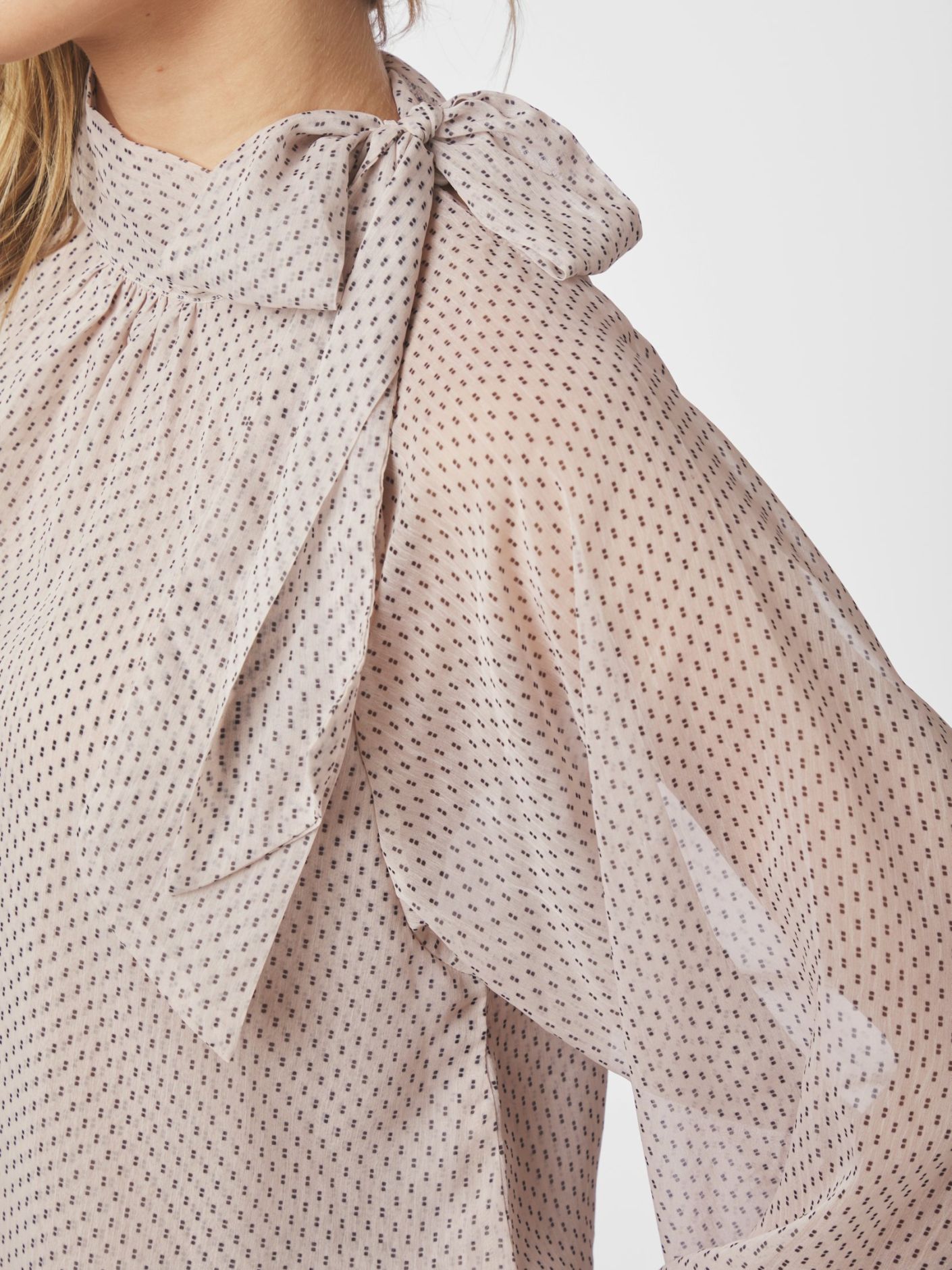 Patti Double Dot Blouse Creme Neo Noir