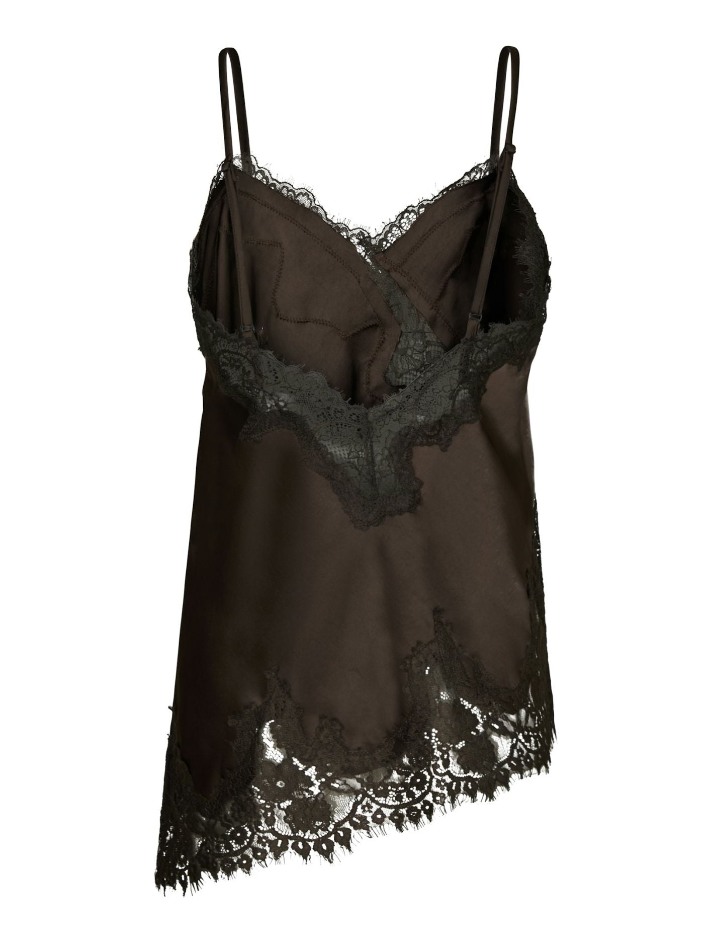 Viole Lace Top Dark Brown Neo Noir