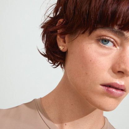 Charmaine Recycled Earrings Gold Pilgrim
