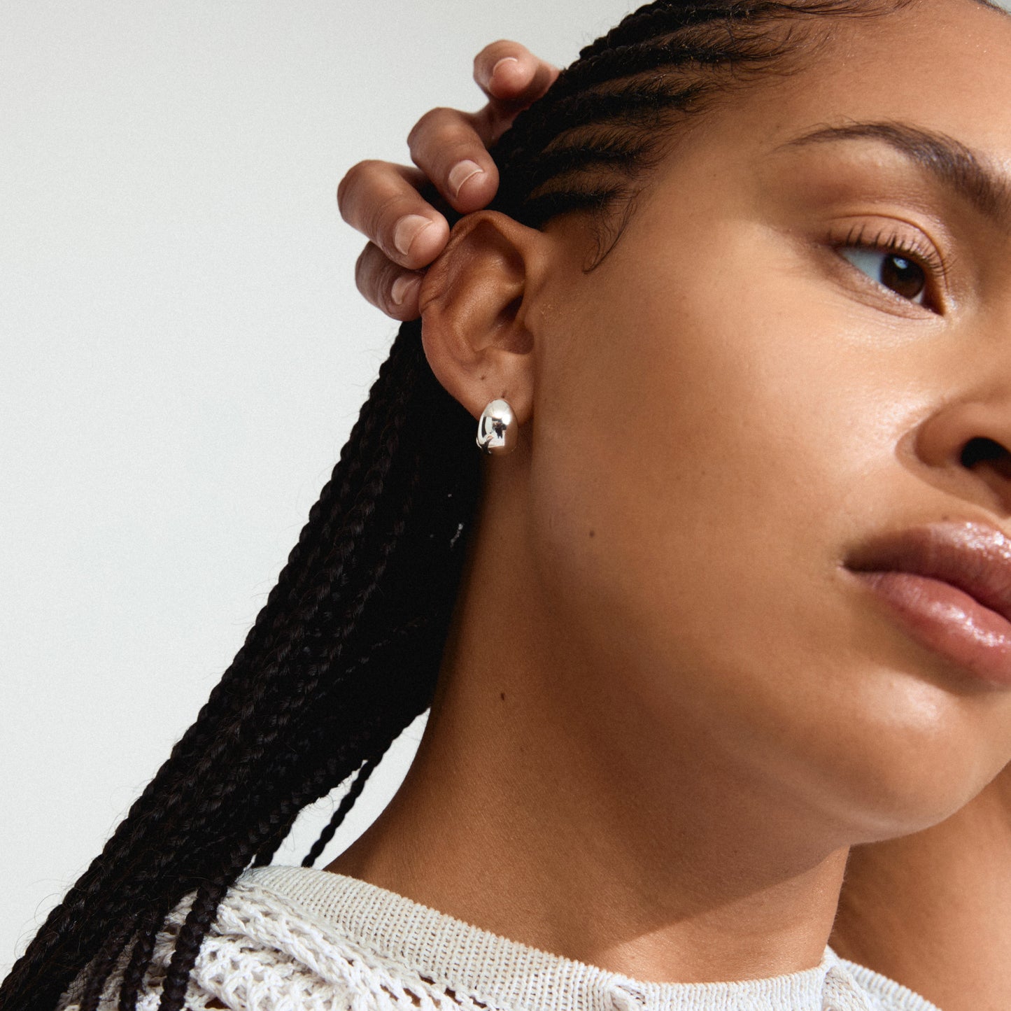 Jua Earrings Silver Pilgrim