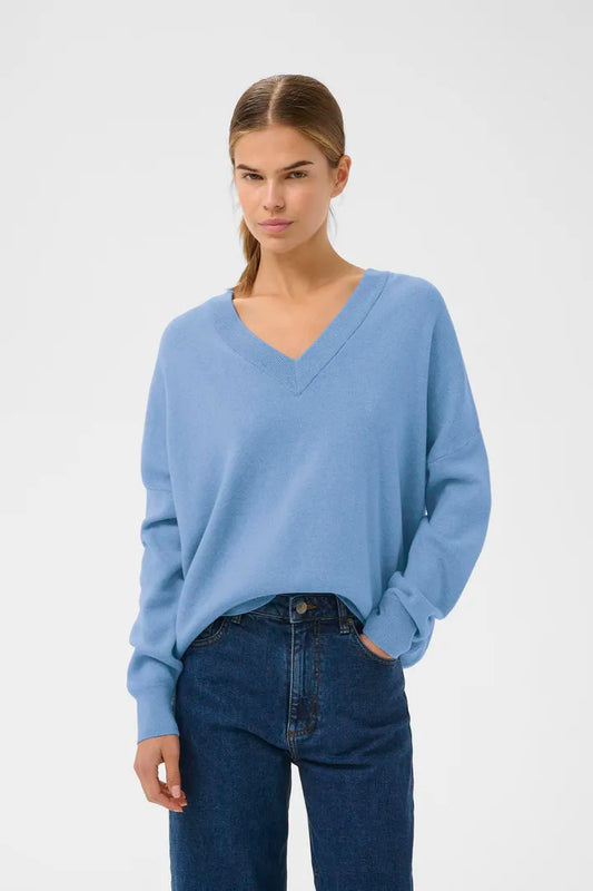 FosterIW V-neck Pullover Riviera Melange InWear